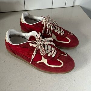 ALOHAS Tb.490 Rife Sheen Red Leather Sneaker